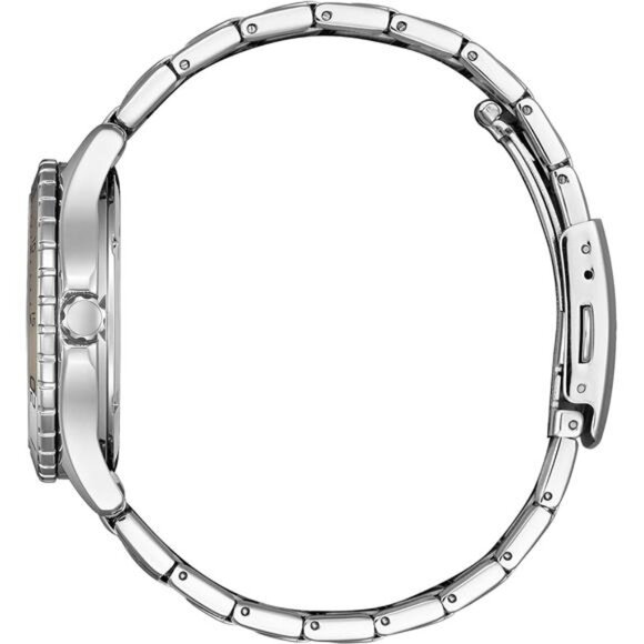 Women\'s Eco-Drive Crystal Weekender Sport Casual, Silver-Tone Stainless main image 4
